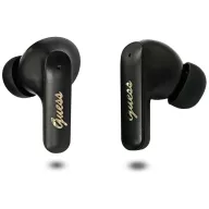   Guess Script Metal Logo vezeték nélküli bluetooth fülhallgató, fekete