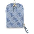 Guess Crossbody Strap PU 4G Metal Logo vállpánt / univerzális pánt pénztárcával, telefonra rögzíthető, kék