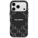 Karl Lagerfeld Monogram logo Apple iPhone 17 Pro MagSafe kompatibilis hátlap tok, fekete