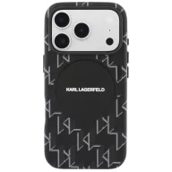   Karl Lagerfeld Monogram logo Apple iPhone 17 Pro MagSafe kompatibilis hátlap tok, fekete
