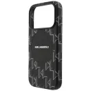 Karl Lagerfeld Monogram logo Apple iPhone 17 Pro MagSafe kompatibilis hátlap tok, fekete