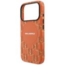 Karl Lagerfeld Monogram logo Apple iPhone 17 Pro MagSafe kompatibilis hátlap tok, narancs