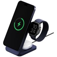   Energea MagTrio 2 3in1 vezeték nélküli wireless töltő, összecsukható, Qi2, 25W, kék