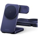 Energea MagTrio 2 3in1 vezeték nélküli wireless töltő, összecsukható, Qi2, 25W, kék