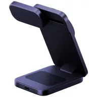   Energea MagTrio 2 3in1 vezeték nélküli wireless töltő, összecsukható, Qi2, 25W, kék