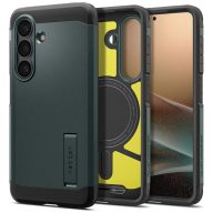   Spigen Tough Armor MagFit Samsung Galaxy S26 tok, MagSafe, Abyss Green, zöld