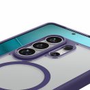 Spigen Ultra Hybrid MagFit Samsung Galaxy S26 Ultra tok, Deep Purple, átlátszó-lila