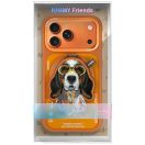 Nimmy Cool & Cute 2.0 Dog Apple iPhone 17 Pro Max hátlap tok, MagSafe medállal, kutya minta, narancs