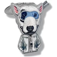   Nimmy Cool & Cute 2.0 Dog mágneses telefon medál, MagSafe, kutya minta, szürke