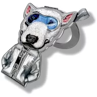   Nimmy Cool & Cute 2.0 Dog mágneses telefon medál, MagSafe, kutya minta, szürke