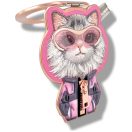 Nimmy Cool & Cute 2.0 Chinchila mágneses telefon medál, MagSafe, csincsilla minta, rózsaszín