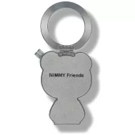   Nimmy Cool & Cute 2.0 Bear mágneses telefon medál, MagSafe, medve minta, szürke