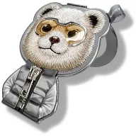   Nimmy Cool & Cute 2.0 Bear mágneses telefon medál, MagSafe, medve minta, szürke