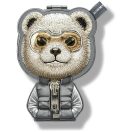 Nimmy Cool & Cute 2.0 Bear mágneses telefon medál, MagSafe, medve minta, szürke