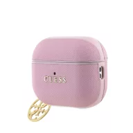   Guess Saffiano 4G Charm Apple AirPods Pro 2 tok, rózsaszín-arany