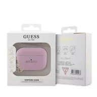   Guess Saffiano 4G Charm Apple AirPods Pro 2 tok, rózsaszín-arany