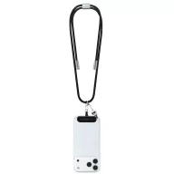   Karl Lagerfeld CBDY Ikonik Charm USB-C-USB-C töltő-és adatkábel / telefon tartó pánt, fekete