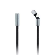   Karl Lagerfeld CBDY Ikonik Charm USB-C-USB-C töltő-és adatkábel / telefon tartó pánt, fekete