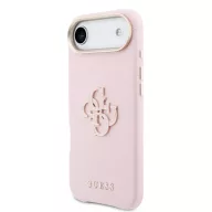   Guess PU Resin Logo Apple iPhone Air (2025) tok kameravédő peremmel, rózsaszín-arany