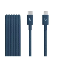  Apple Beats USB-C-USB-C gyári szőtt töltő- és adatkábel, 1.5m, kék (MDGD4ZM/A)