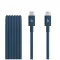 Apple Beats USB-C-USB-C gyári szőtt töltő- és adatkábel, 1.5m, kék (MDGD4ZM/A)