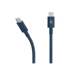 Apple Beats USB-C-USB-C gyári szőtt töltő- és adatkábel, 1.5m, kék (MDGD4ZM/A)