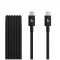 Apple Beats USB-C-USB-C gyári szőtt töltő- és adatkábel, 1.5m, fekete (MDGD4ZM/A)