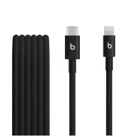   Apple Beats USB-C-Lightning gyári szőtt töltő- és adatkábel, 1.5m, fekete (MDGK4ZM/A)