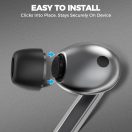 Tech-Protect Samsung Galaxy Buds 3 Pro / Buds 4 Pro gumiharang csomag, szürke (3db)