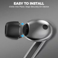   Tech-Protect Samsung Galaxy Buds 3 Pro / Buds 4 Pro gumiharang csomag, szürke (3db)