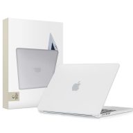   Tech-Protect Smartshell Apple Macbook Air 13 M2-M5 2023-2026 tok, Matt, átlátszó