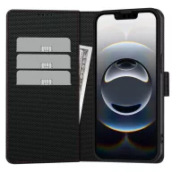   Tech-Protect Wallet Apple iPhone 17e / 16e flip / kinyitható tok, fekete-piros