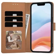  Tech-Protect Wallet Apple iPhone 17e / 16e flip / kinyitható tok, barna