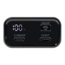 Tactical Squad Company USB-C Power bank / külső akkumulátor kijelzővel, 10000mAh, 30W, térkép minta, ezüst