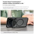 Nillkin CamShield Prop Magnetic Honor Magic 8 Pro mágneses műanyag hátlap tok, fekete (átlátszó lencsevédővel)