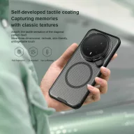   Nillkin CamShield Prop Magnetic Honor Magic 8 Pro mágneses műanyag hátlap tok, fekete (átlátszó lencsevédővel)