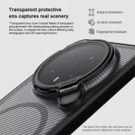   Nillkin CamShield Prop Magnetic Honor Magic 8 Pro mágneses műanyag hátlap tok, fekete