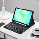 Tech-Protect Sc Pen + Keyboard Samsung Galaxy Tab A11 / Tab A9 oldalra nyíló, kitámasztható mappa tok ceruza tartóval, mágneses rögzítés, billentyűzettel, fekete
