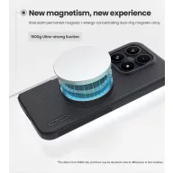   Nillkin Super Frosted PRO Xiaomi 17 mágneses műanyag hátlap tok, MagSafe fekete