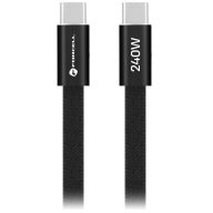   Forcell F-Energy CCFN23 USB-C-USB-C töltő-és adatkábel, QC4.0, PD 5A, 240W, 1,2m, fekete