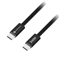   Forcell F-Energy CCFN23 USB-C-USB-C töltő-és adatkábel, QC4.0, PD 5A, 240W, 1,2m, fekete