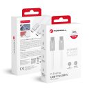 Forcell F-Energy CCFN23 USB-C-USB-C töltő-és adatkábel, QC4.0, PD 5A, 240W, 1,2m, fehér
