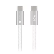   Forcell F-Energy CCFN23 USB-C-USB-C töltő-és adatkábel, QC4.0, PD 3A, 60W, 1,2m, fehér