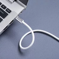   Forcell F-Energy CCFN23 USB-C-USB-C töltő-és adatkábel, QC4.0, PD 3A, 60W, 1,2m, fehér