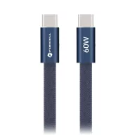   Forcell F-Energy CCFN23 USB-C-USB-C töltő-és adatkábel, QC4.0, PD 3A, 60W, 1,2m, kék