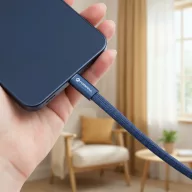   Forcell F-Energy CCFN23 USB-C-USB-C töltő-és adatkábel, QC4.0, PD 3A, 60W, 1,2m, kék