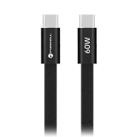   Forcell F-Energy CCFN23 USB-C-USB-C töltő-és adatkábel, QC4.0, PD 3A, 60W, 1,2m, fekete