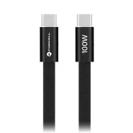   Forcell F-Energy CCFN23 USB-C-USB-C töltő-és adatkábel, QC4.0, PD 3A, 100W, 1,2m, fekete