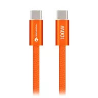   Forcell F-Energy CCFN23 USB-C-USB-C töltő-és adatkábel, QC4.0, PD 3A, 100W, 1,2m, narancs