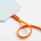 Forcell F-Energy CCFN23 USB-C-USB-C töltő-és adatkábel, QC4.0, PD 3A, 100W, 1,2m, narancs